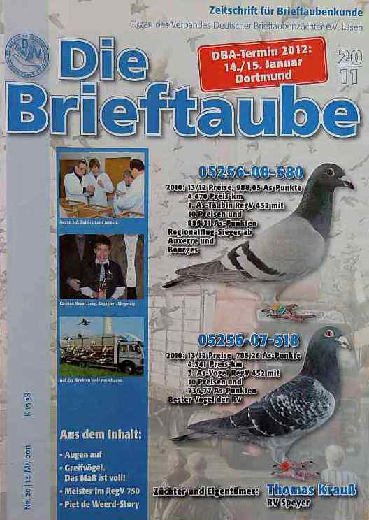 Titelbild Brieftaube 20/2011